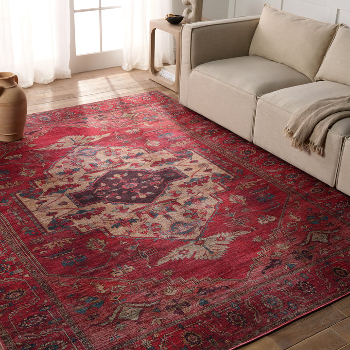 Vibe by Jaipur Living Monroe Medallion Red/ Brown Area Rug (VINDAGE - VIN01)