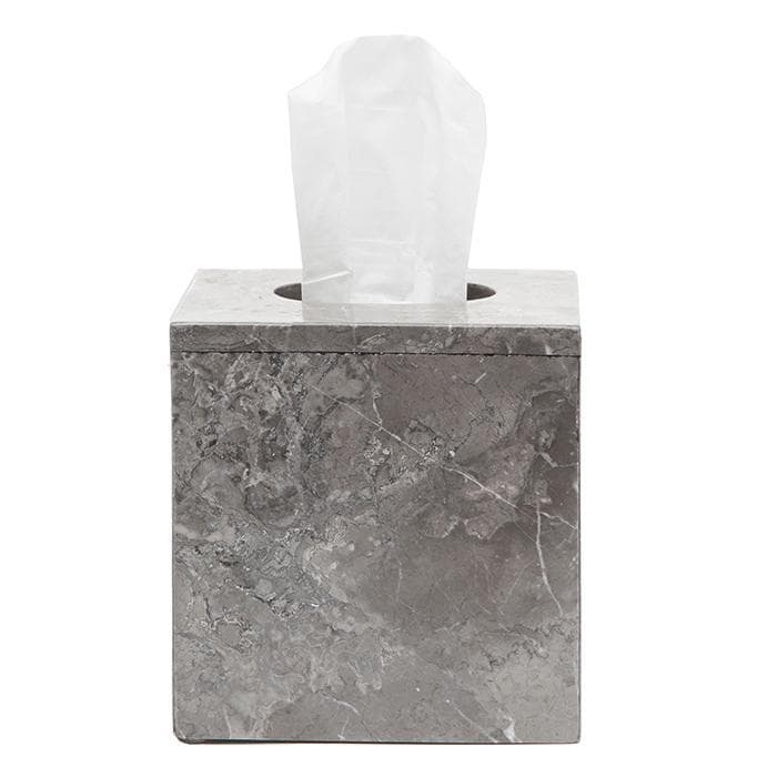 Veneto Gray Polished Marble Tissue Box