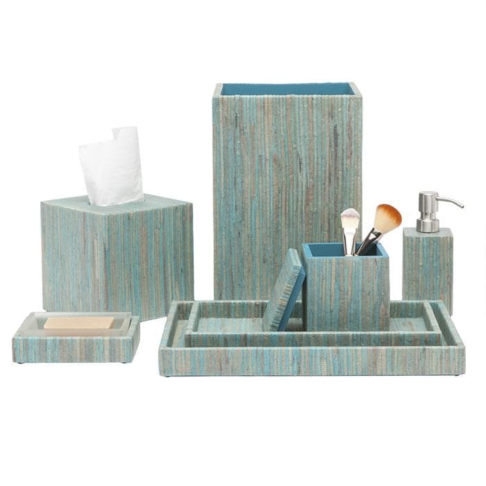 Bali Aqua Rectangular Tray Set - Thumbnail 2