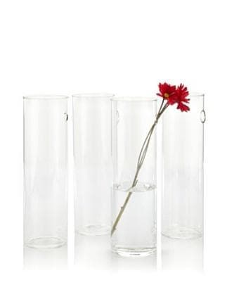 Glass Cylinder Wall Vase (Set of Two) - Hudson & Vine
