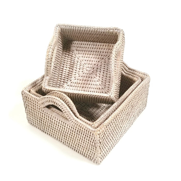 Matahari Rattan Empire Square Tray - Thumbnail 2