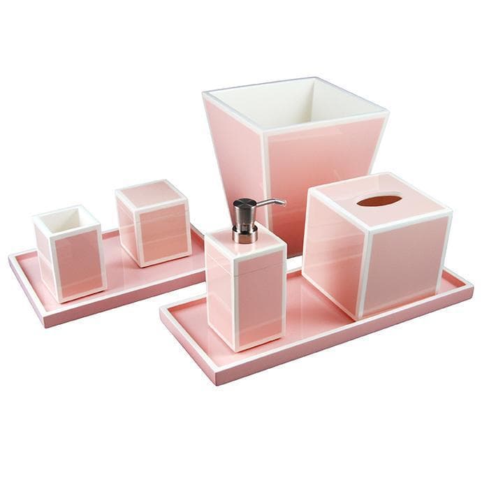 Paris Pink Lacquer Vanity Tray