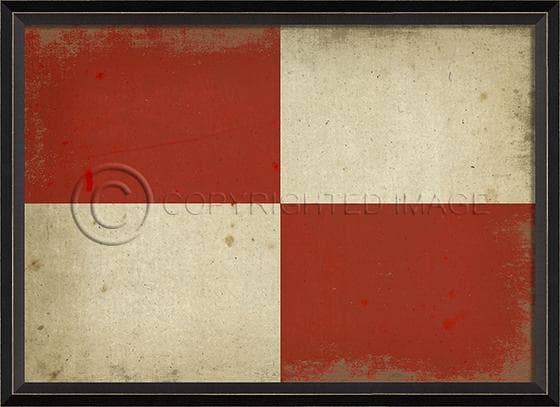 Nautical Flag U Framed Print