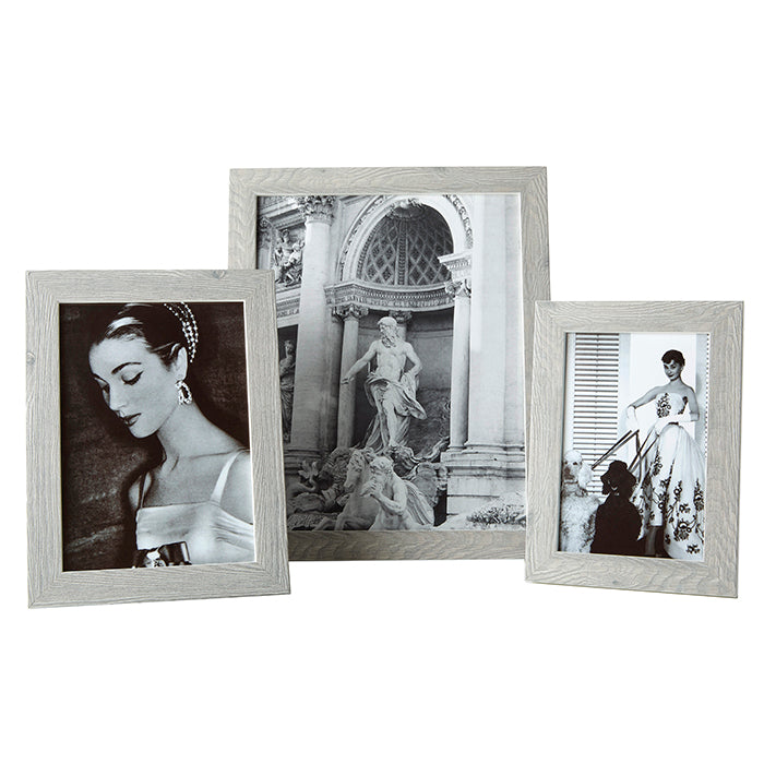 Kubik Chroma Grey White Cube Wood Picture Frame - Thumbnail 2