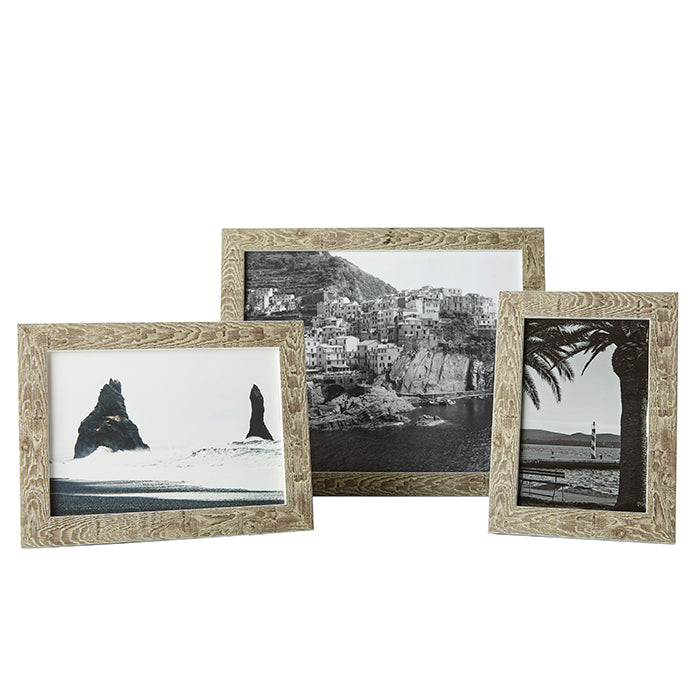 Kubik Faded Fjord White Cube Wood Picture Frame