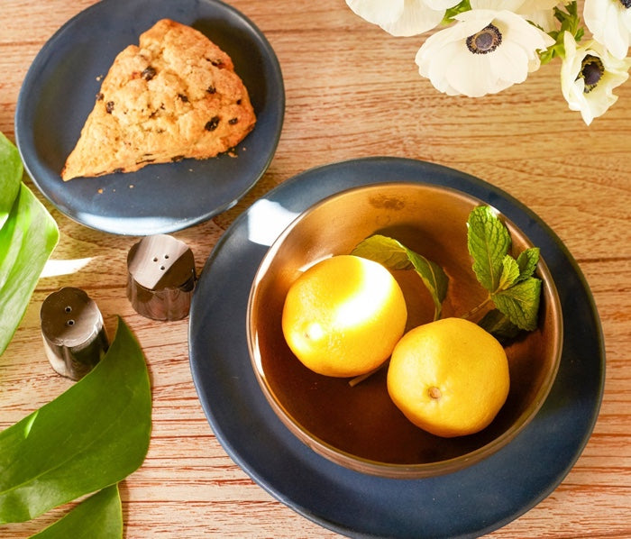 Marcus Matte Navy Stoneware Pasta/Soup Bowls Set/4