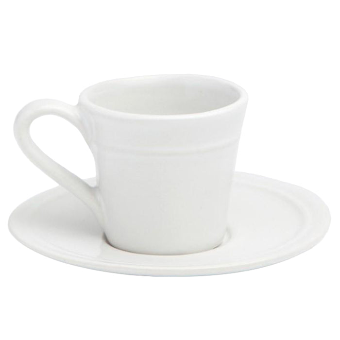 Ariana White Espresso Cups And Saucer Set/4