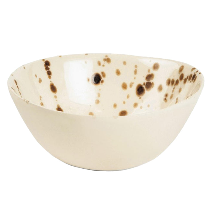 Delaney Bronze Splatter Stoneware Cereal/Ice Cream Bowls Set/4