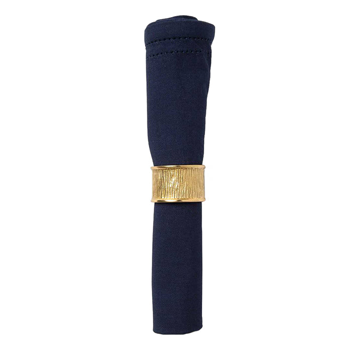 Ellery Gold Brass Napkin Rings Set - Thumbnail 5