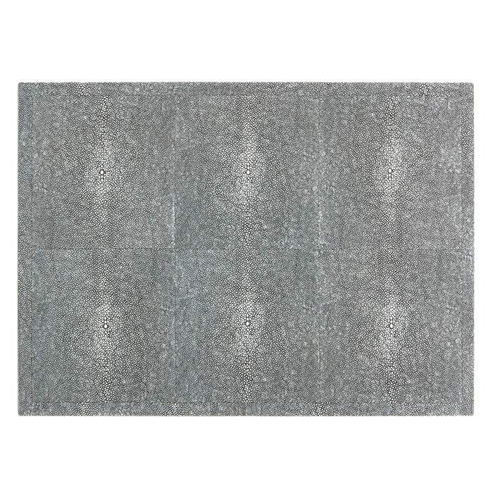 Henry Rectangle Faux Shagreens Placemats (Cool Gray ) Set/2