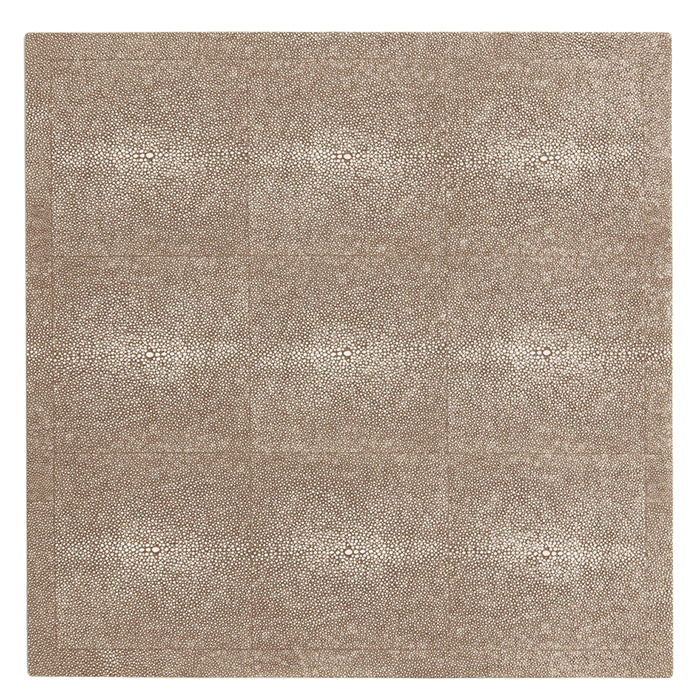Henry Square Faux Shagreens Placemats (Sand ) Set/2
