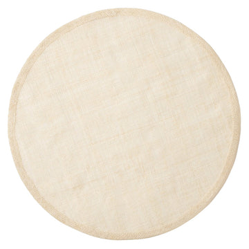 June Flax Abaca Round Placemats Set/4