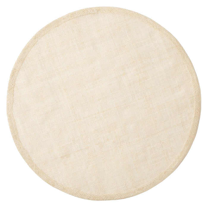 June Flax Abaca Round Placemats Set/4