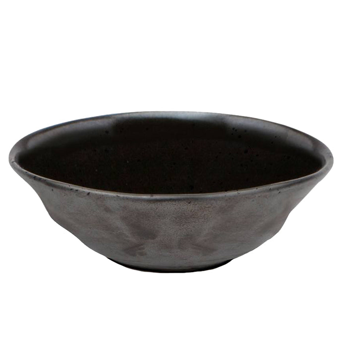 Marcus Black Glaze Stoneware Pasta/Soup Bowls Set/4