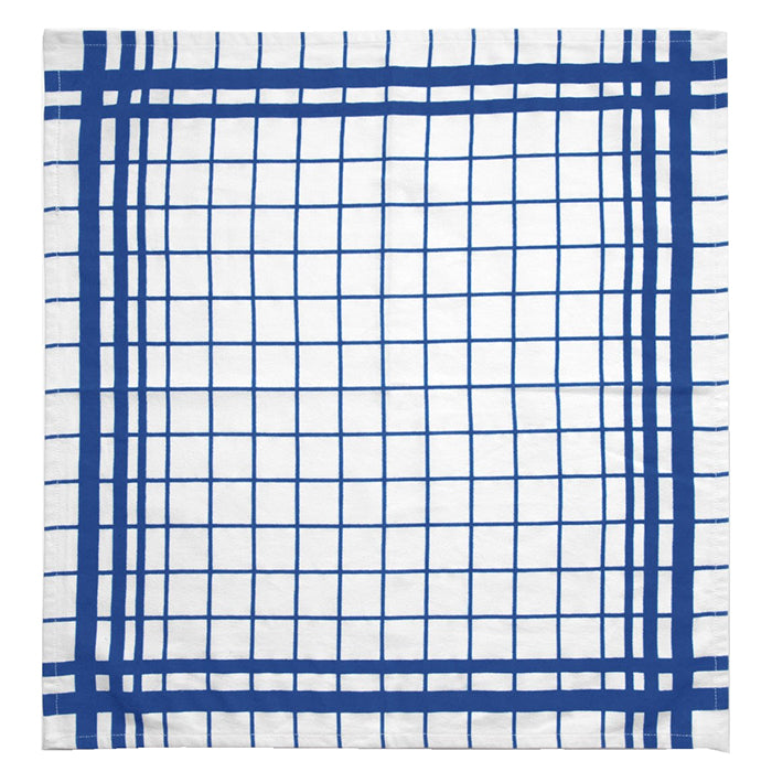 Montauk Napkin Blue Windowpane Print Set/4