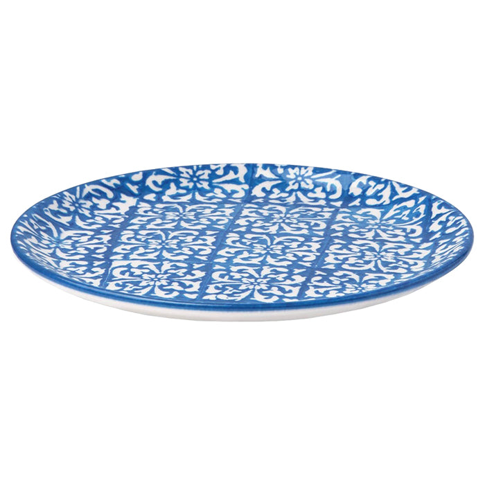 Ojai Blue Mixed Pattern Salad/Sessert Plates, Assorted Set/4