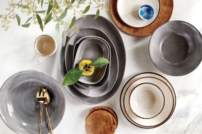 Ivory stoneware dinnerware sale