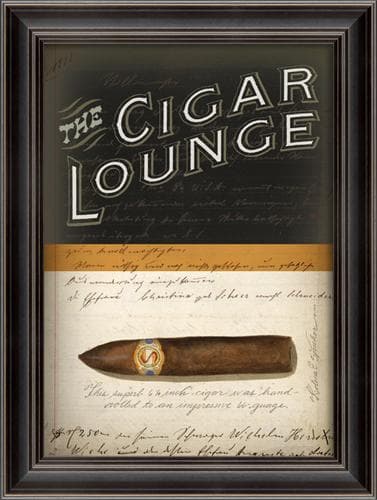 The Cigar Lounge 21" x 28"