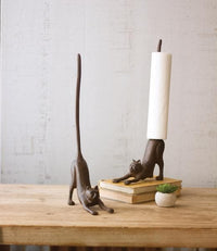 Cast Iron Frog Paper Towel Holder