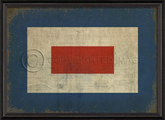 Nautical Flag W Framed Print