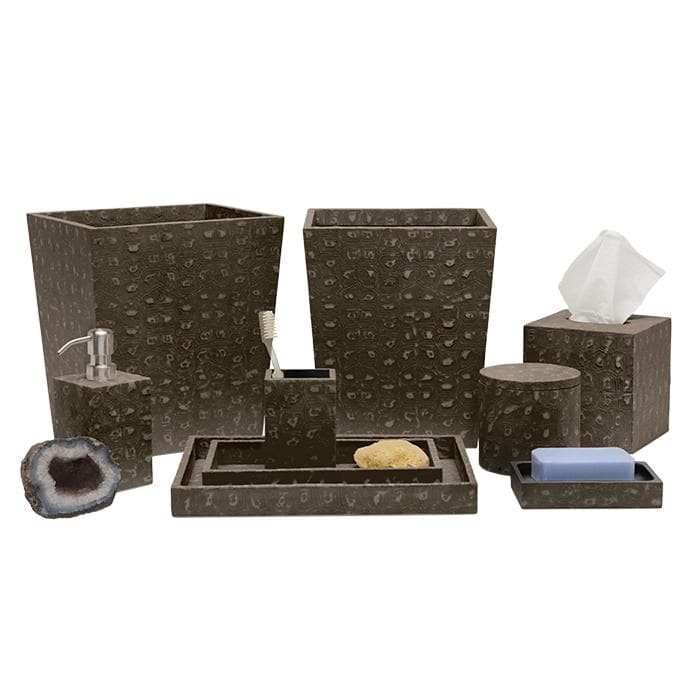 Lucca Faux Turtle Brush Holder - Thumbnail 3