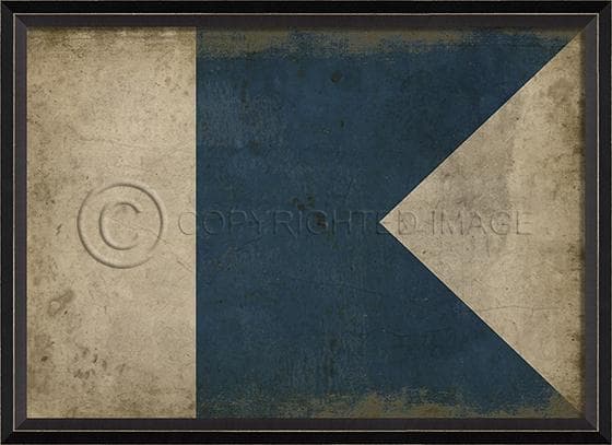 Nautical Flag A Framed Print