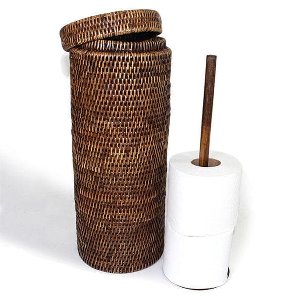Rattan Toilet Paper Roll Basket