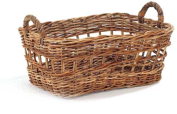 French Country Euro Market Rattan Basket