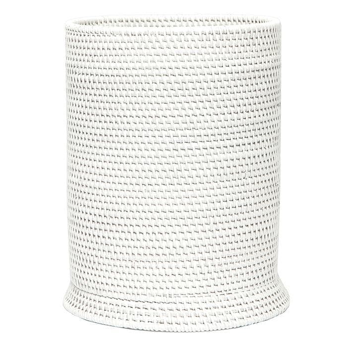 Dalton Rattan Round Waste Basket, Tapered - Thumbnail 2