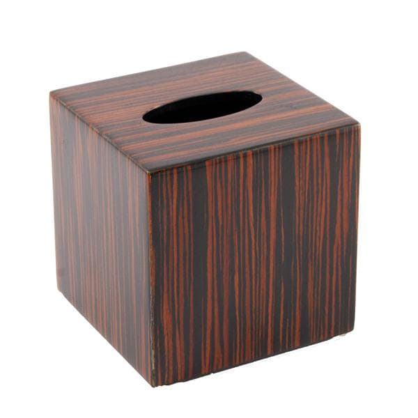 Macassar Ebony Inlay Lacquer Tissue Box - Thumbnail 2