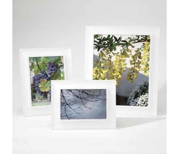 Perla Frosted Snow White Picture Frame