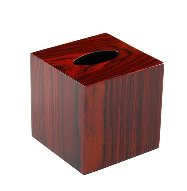 Rosewood Inlay Lacquer Tissue Box