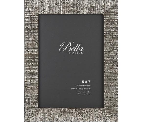 Silver Noir Crepe Shimmy Picture Frame - Thumbnail 3
