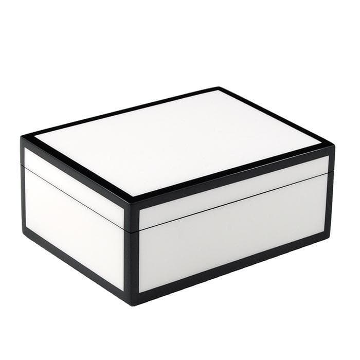 Lacquer Medium Box (White & Black)