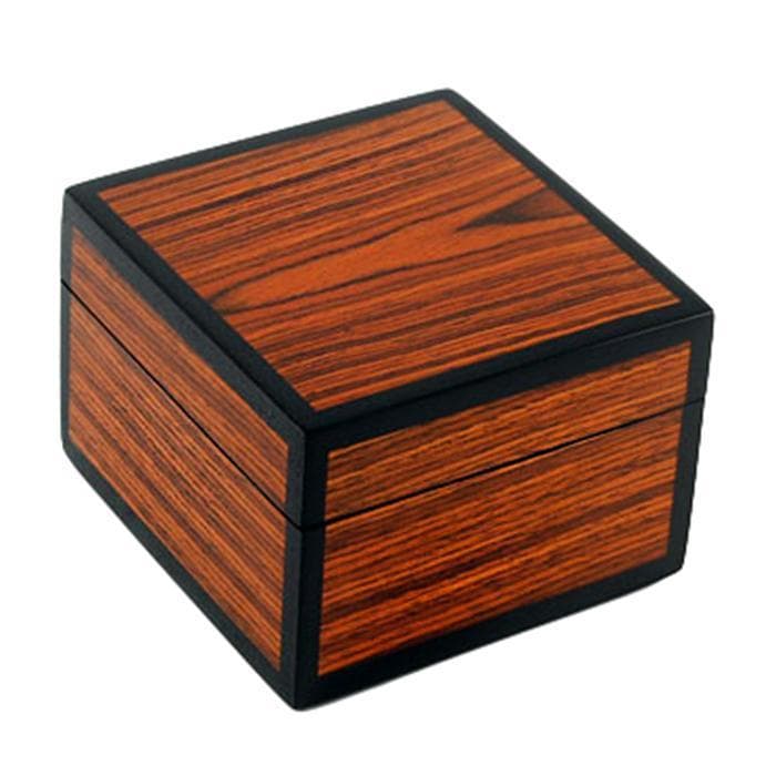 Lacquer Small Square Box (Rosewood & Brown)