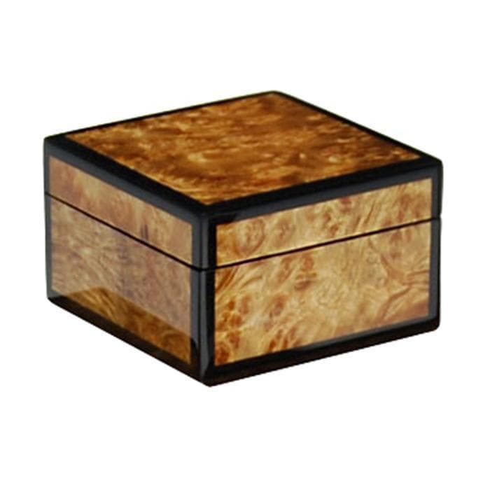 Lacquer Small Square Box (Walnut Burl)