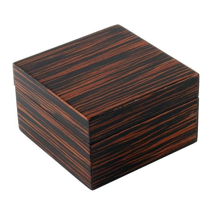 Lacquer Small Square Box (Macassar Ebony)