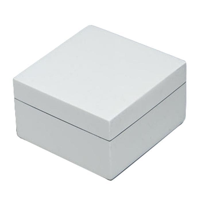 Lacquer Small Square Box (White)