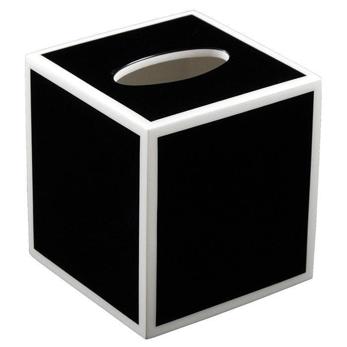 Black & White Lacquer Tissue Box