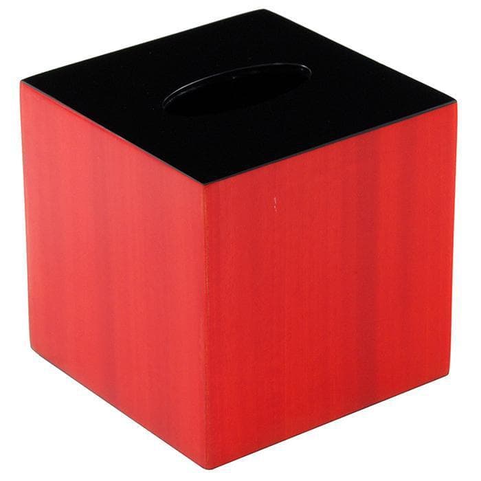 Red Tulipwood Lacquer Bathroom Accessories