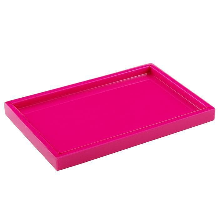Hot Pink Lacquer Vanity Tray