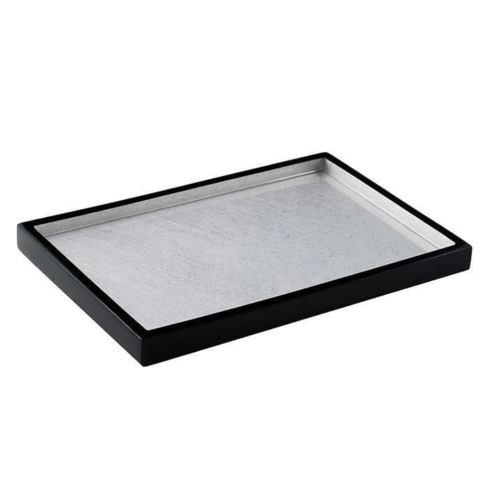 Shine Silver Leaf Lacquer Vanity Tray