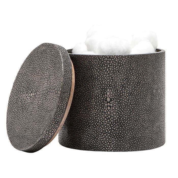 Manchester Faux Shagreen Bathroom Accessories (Cool Gray)