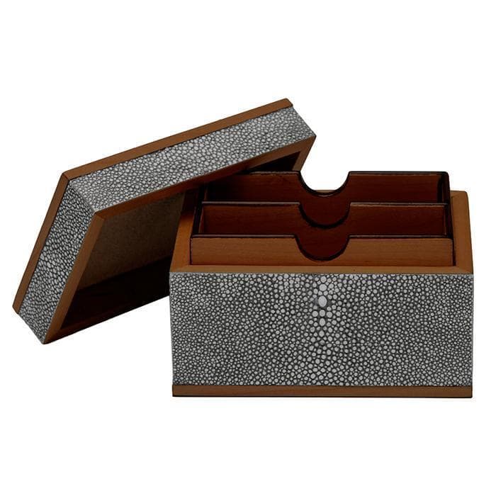 Crosby Gray Business Card Holder