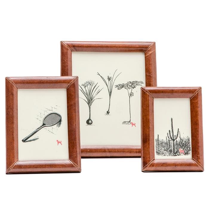 Eton Tobacco Leather Picture Frame - Thumbnail 5