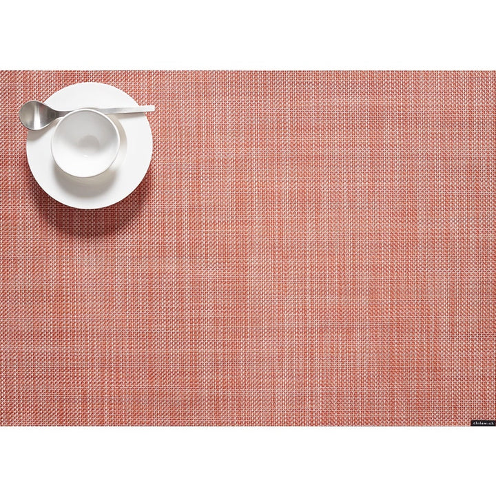 Chilewich Mini Basketweave Rectangle Place Mats Set/4 (Clay)