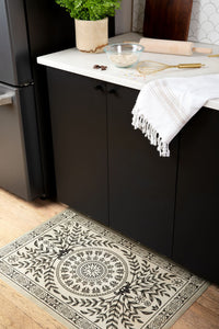 Vintage Vinyl Floorcloth Rug (Pattern 40 Drummond Castle)