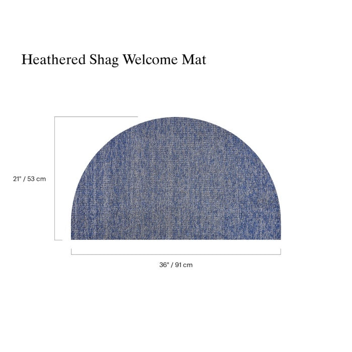 Chilewich Heathered Shag Floor Welcome Mats (Cornflower)